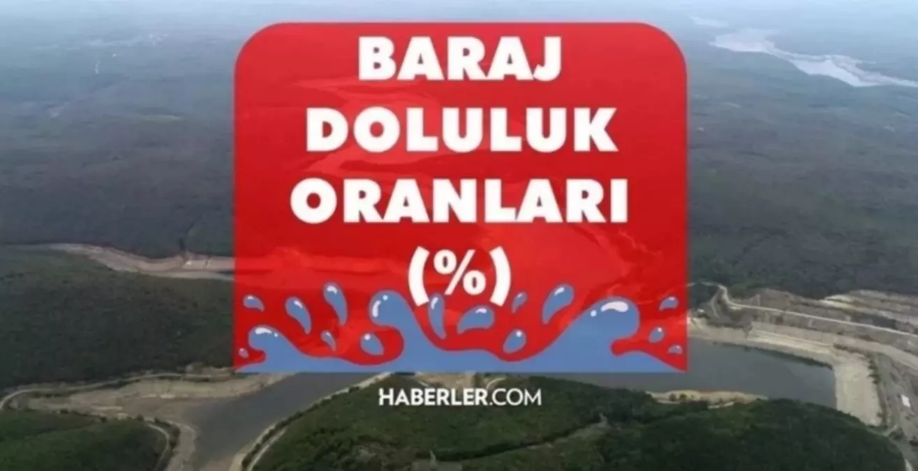 BARAJ DOLULUK SEVİYELERİ! 16 Ağustos 2023 Baraj Doluluk Oranları! İstanbul, İzmir, Ankara barajların doluluk oranları yüzde kaç?