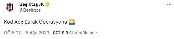 Beşiktaş'ın sabaha karşı yaptığı 'Şafak Operasyonu' paylaşımı büyük merak uyandırdı Beşiktaş'ın sabaha karşı yaptığı 'Şafak Operasyonu' paylaşımı büyük merak uyandırdı