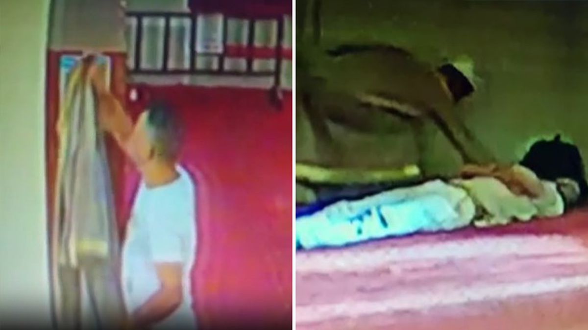 Camiye giren bir şüpheli, imamın cübbesini giyerek camide uyuyan adamın cep telefonunu çaldı