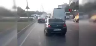 İstanbul Arnavutköy'de Otomobil Alev Aldı