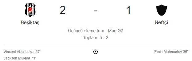 Beşiktaş Neftçi Bakü maç özeti! (VİDEO) Beşiktaş Neftçi Bakü maçı özeti izle! Golleri kim attı, maç kaç kaç bitti?
