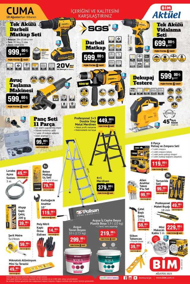 BİM AKTÜEL ÜRÜNLER: 17 Ağustos Bim aktüel ürünler kataloğu! Bugün Bim'e hangi aktüel ürünler gelecek?