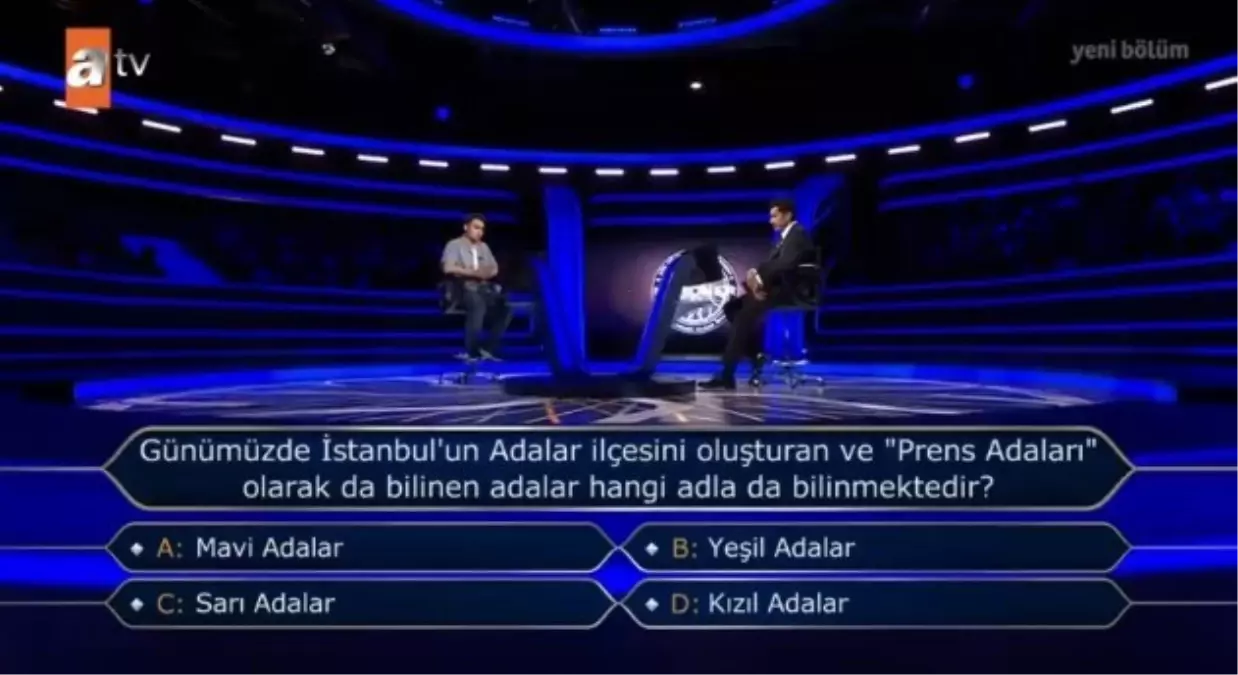 Günümüzde İstanbul'un Adalar ilçesini oluşturan ve 'Prens... Kim Milyoner Olmak İster 17 Ağustos Sorusu Cevabı Nedir? 50 Bin TL'lik soru ve cevabı ne?