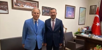 Karabük Üniversitesi Rektörü Prof. Dr. Fatih Kırışık, Mehmet Ali Şahin'i ziyaret etti