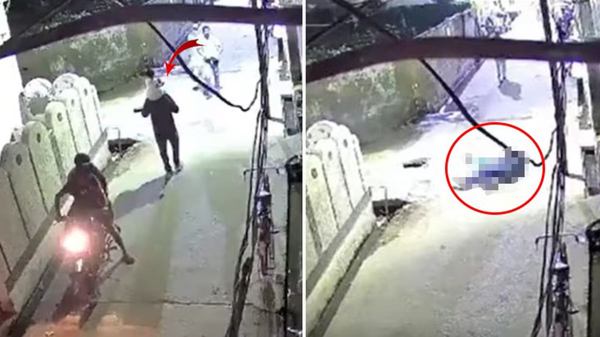 Omzunda kızını taşıyan baba, motosikletli saldırgan tarafından başından vuruldu