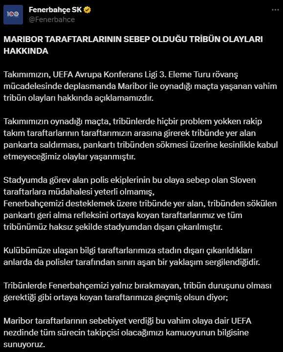 Hedeflerinde olaylı maç var! Fenerbahçe'den gece yarısı sert açıklama