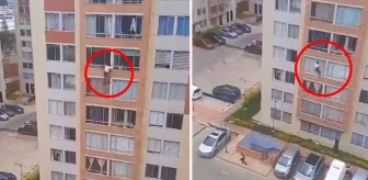 Kolombiya'da deprem nedeniyle 7'nci kattan atlayan kadın hayatını kaybetti