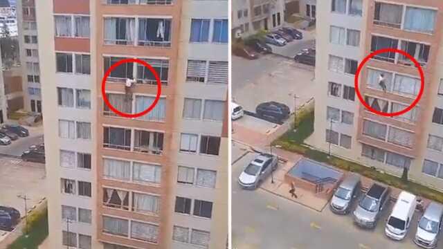 Kolombiya'da deprem nedeniyle 7'nci kattan atlayan kadın öldü