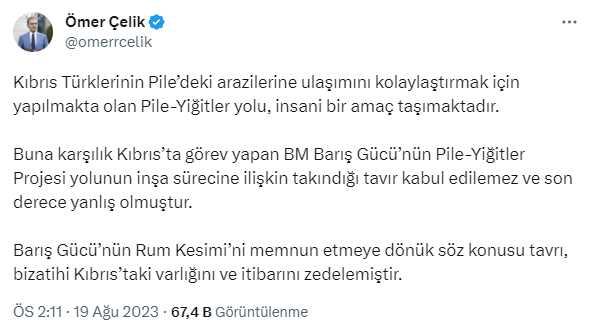 BM askerlerinin yol projesine müdahalesine AK Parti'den tepki: KKTC'nin egemenlik haklarına kimse saygısızlık yapamaz