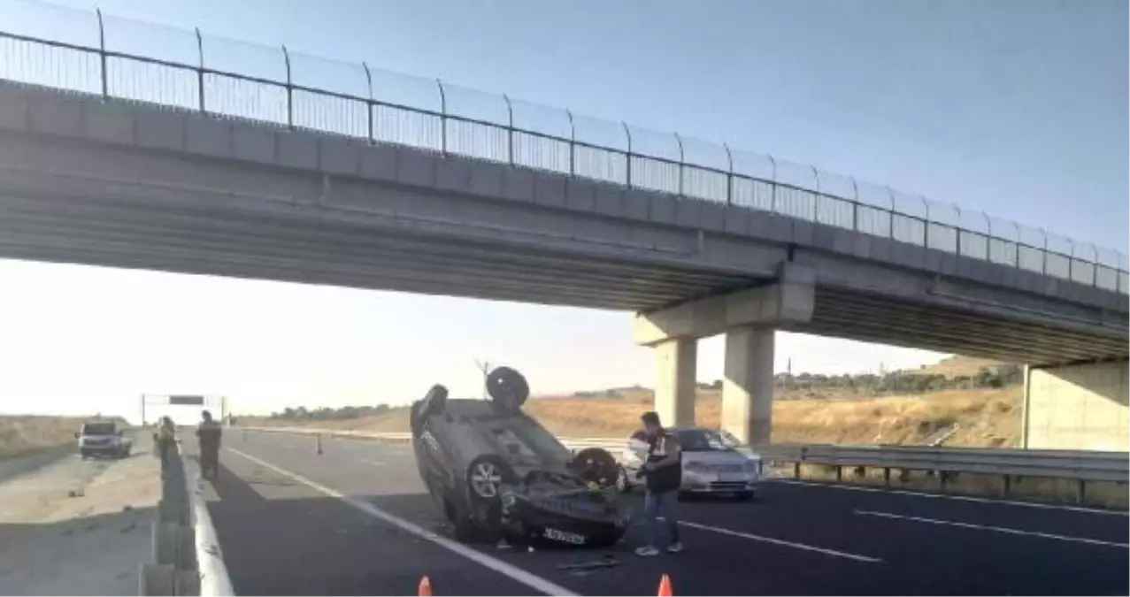 Ankara'da otomobil takla attı: 1 ölü, 1 yaralı