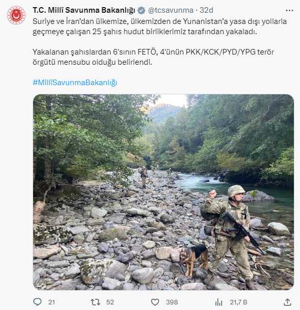 Son Dakika! Yunanistan'a yasa dışı geçmeye çalışan 6'sı FETÖ mensubu 25 kişi yakalandı