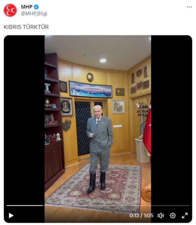 Bahçeli'nin Kıbrıs'taki olaylara tepki gösterdiği video, Yunan medyasını kızdırdı