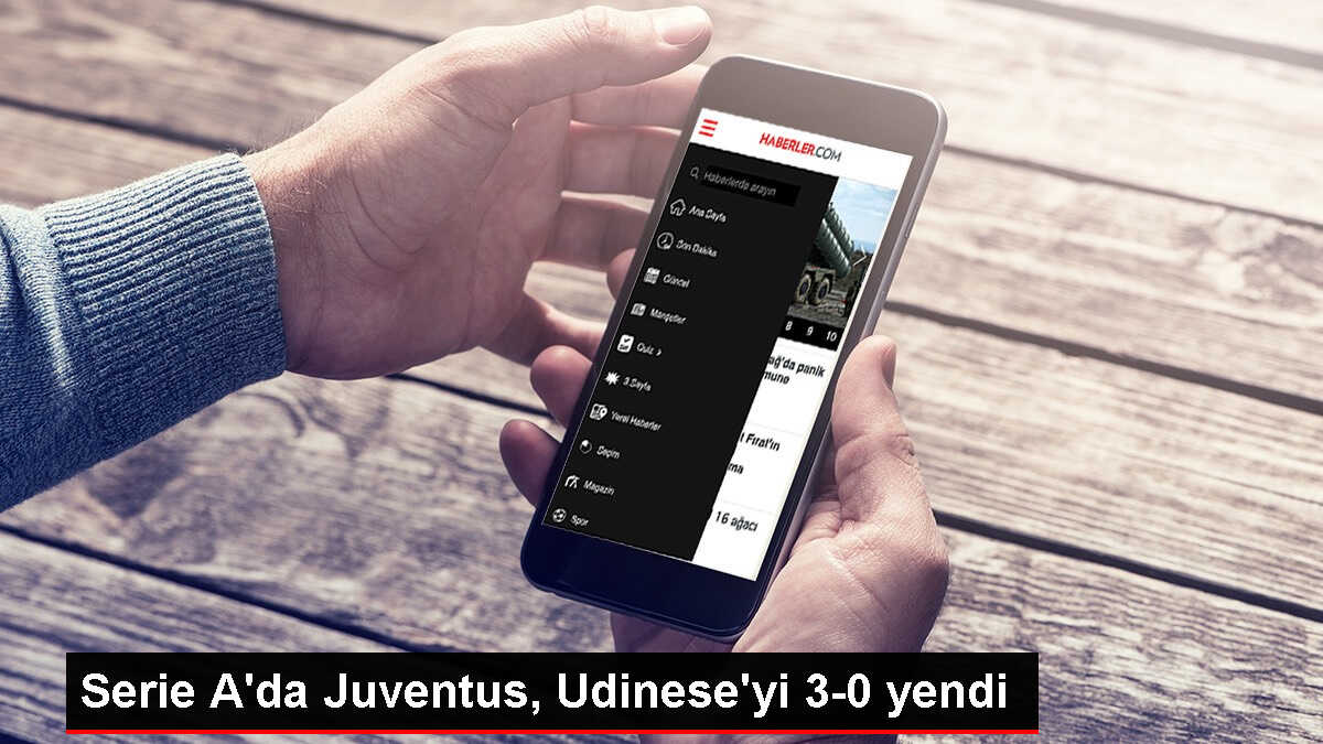 Serie A'da Juventus, Udinese'yi 3-0 yendi