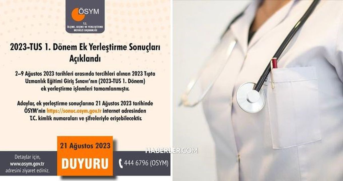 TUS yerleştirme sonuçları, 1. Dönem sonuçları açıklandı mı? TUS sonuçları nereden bakılır, öğrenilir?