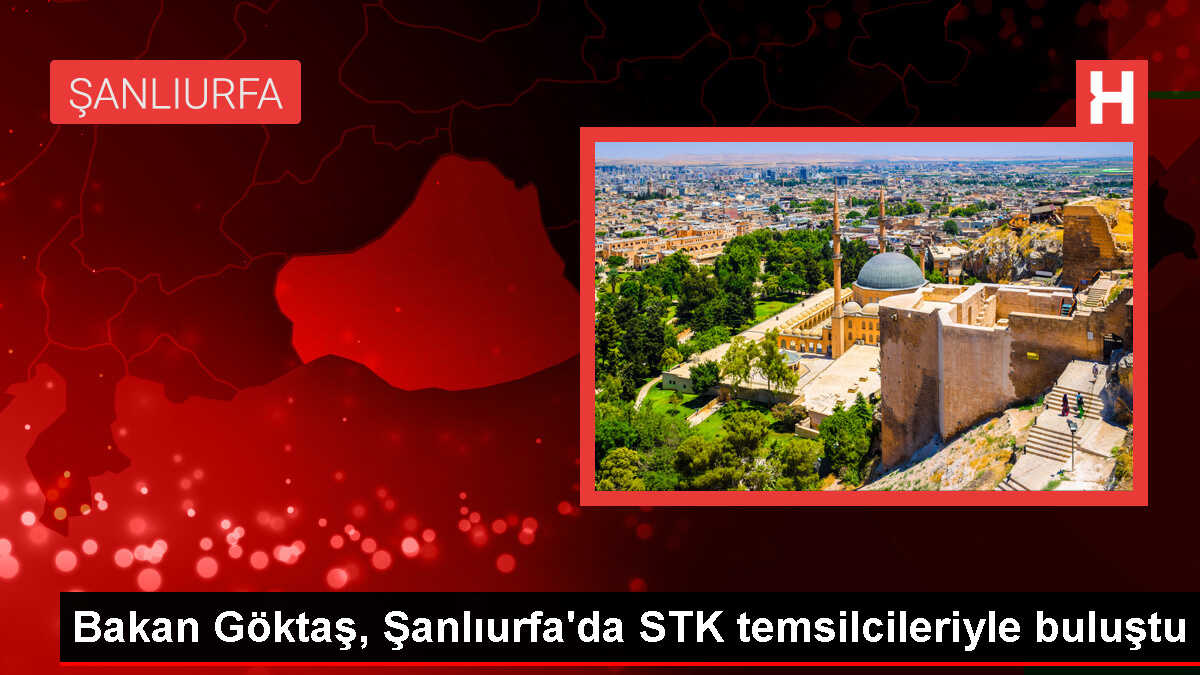 Bakan Göktaş, Şanlıurfa'da STK temsilcileriyle buluştu