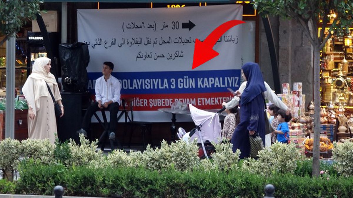 'Fahiş fiyat' mührünü 'tadilattayız' yazılı afişle kamufle ettiler