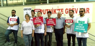 Gazeteciler Cemiyeti Sputnik Türkiye'deki greve destek ziyaretinde bulundu