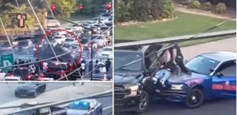 Polisten kaçan araç sürücüsü aracı ile kalabalığa daldı