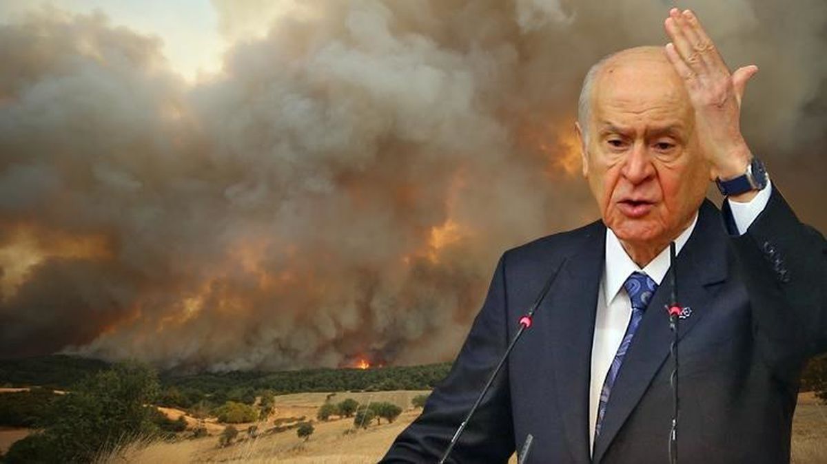 Bahçeli, Çanakkale'deki yangınla ilgili iddialara ateş püskürdü: Şerefsizler, sefiller