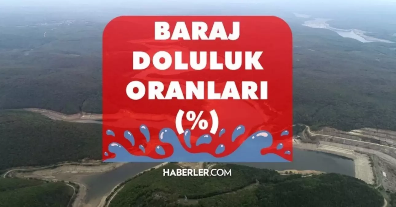 BARAJ DOLULUK ORANLARI! 23 Ağustos 2023 Baraj Doluluk Oranları! İstanbul, İzmir, Ankara barajların doluluk oranları yüzde kaç?