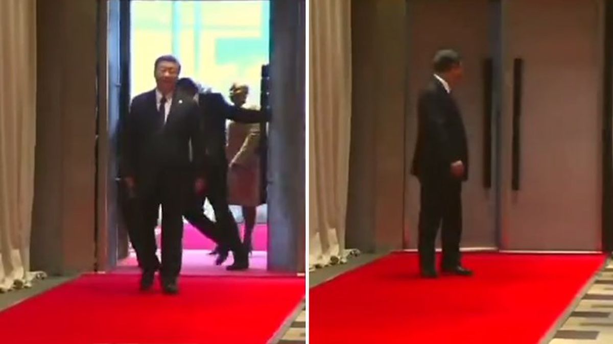 BRICS Zirvesi'nde Çin Devlet Başkanı Şi Cinping'in arkasından kapıyı kapatıp korumalarını dışarıda bıraktılar