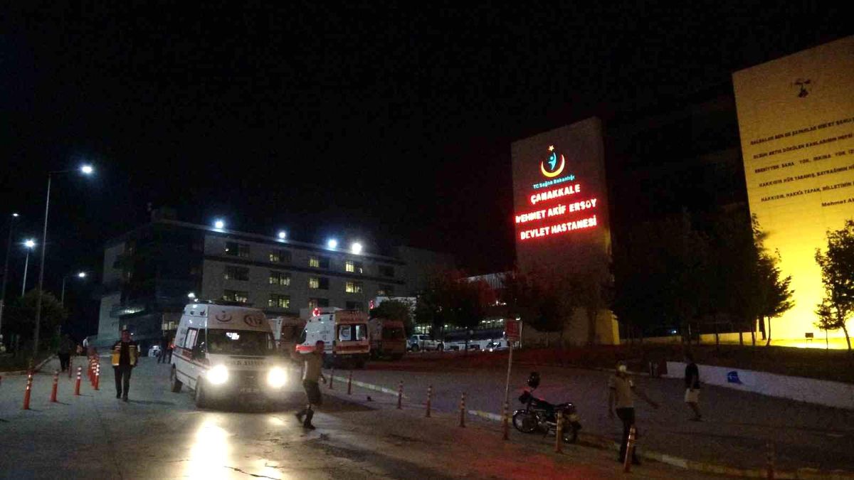 Çanakkale'de Orman Yangınında 14 Hastanın Nakli Yapıldı
