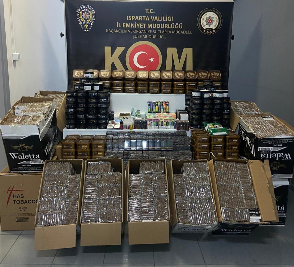 Isparta'da Kaçakçılık Operasyonu: 13 Şüpheli Hakkında Adli İşlem Başlatıldı