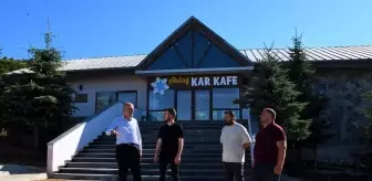 Akdağ'da Ladik Belediyesine ait kafede kış turizmi için hazırlıklar yapılmaya başlandı