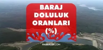 BARAJ DOLULUK ORANLARI! 24 Ağustos 2023 Baraj Doluluk Oranları! İstanbul, İzmir, Ankara barajların doluluk oranları yüzde kaç?