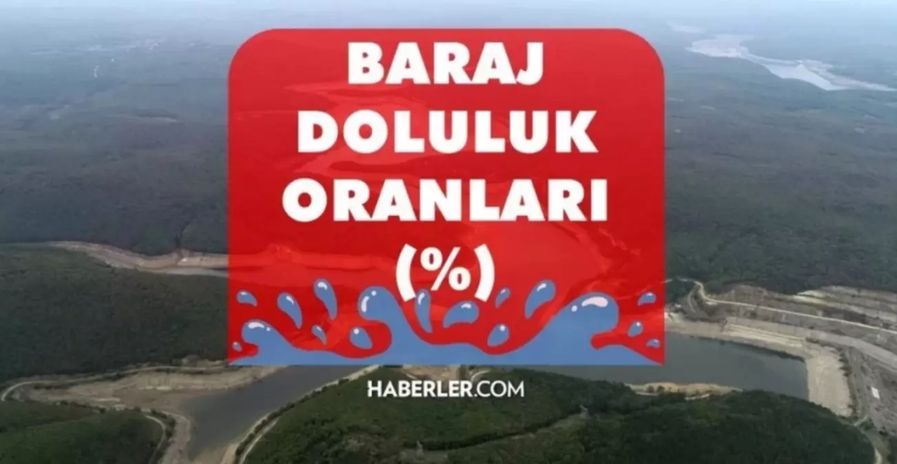 BARAJ DOLULUK ORANLARI! 24 Ağustos 2023 Baraj Doluluk Oranları! İstanbul, İzmir, Ankara barajların doluluk oranları yüzde kaç?
