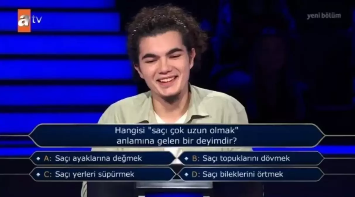 Hangisi 'saçı çok uzun olmak' anlamına gelen bir deyimdir? Kim Milyoner Olmak İster 24 Ağustos Sorusu Cevabı Nedir? 100 Bin TL'lik soru ve cevabı ne?