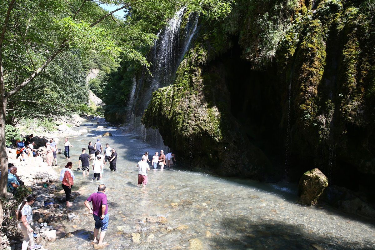 Giresun'da Kuzalan Tabiat Parkı serinlemek isteyenlerin uğrak noktası