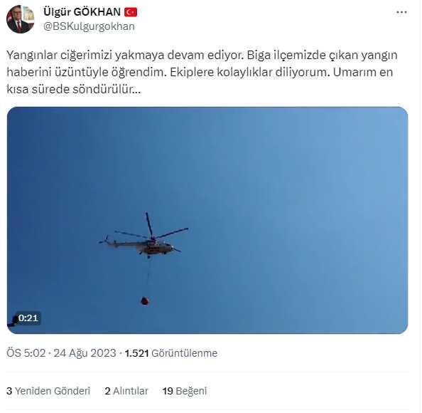 Çanakkale Belediye Başkanı Ülgür Gökhan'ın, yangının çıktığı gün yurt dışına tatile gittiği iddiası gündemi sarstı Çanakkale Belediye Başkanı Ülgür Gökhan'ın, yangının çıktığı gün yurt dışına tatile gittiği iddiası gündemi sarstı