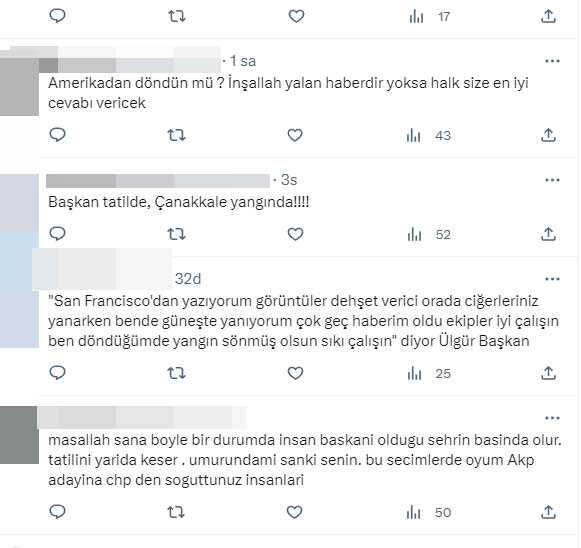 Çanakkale Belediye Başkanı Ülgür Gökhan'ın, yangının çıktığı gün yurt dışına tatile gittiği iddiası gündemi sarstı Çanakkale Belediye Başkanı Ülgür Gökhan'ın, yangının çıktığı gün yurt dışına tatile gittiği iddiası gündemi sarstı