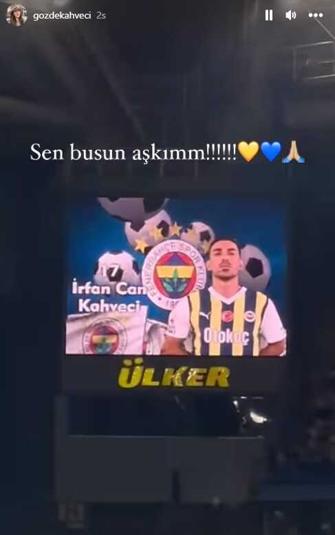 İrfan Can Kahveci'nin eşinden maç sonu paylaşımı: Sen busun aşkım