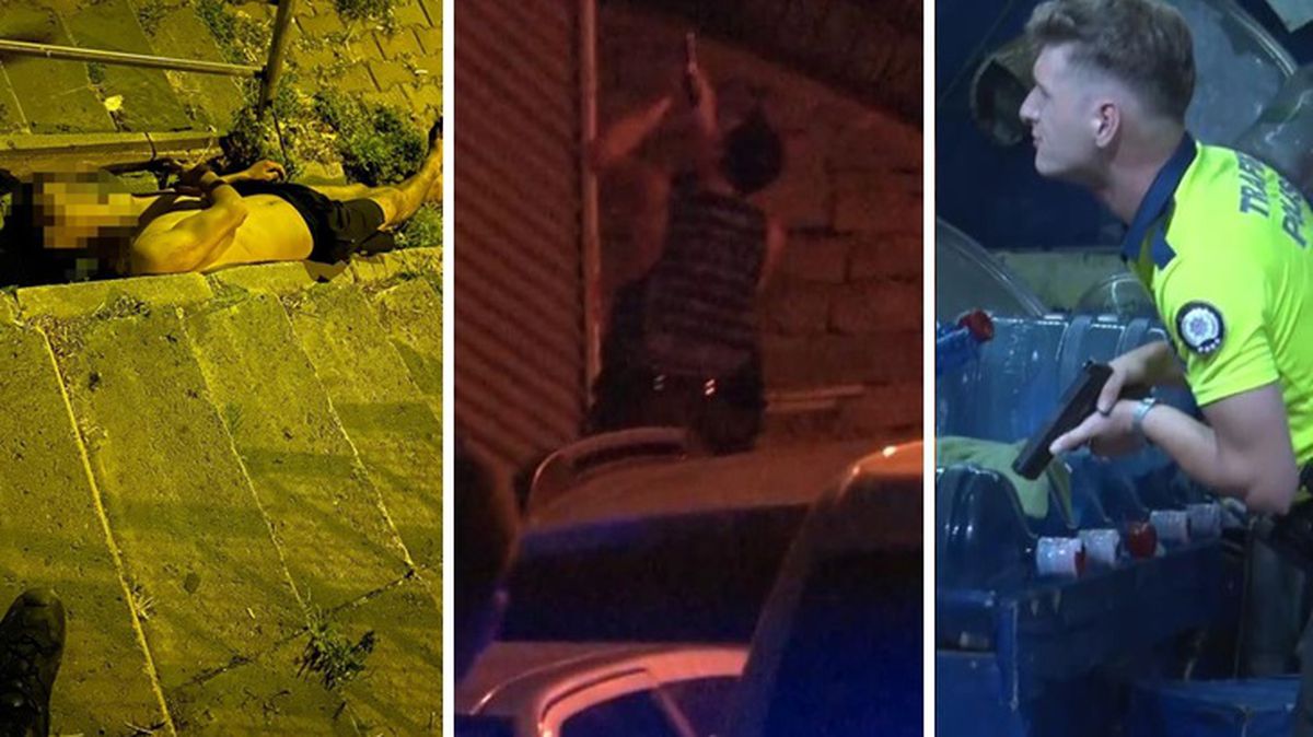 İstanbul'da 1 polis memurunun şehit olduğu çatışma anları kamerada
