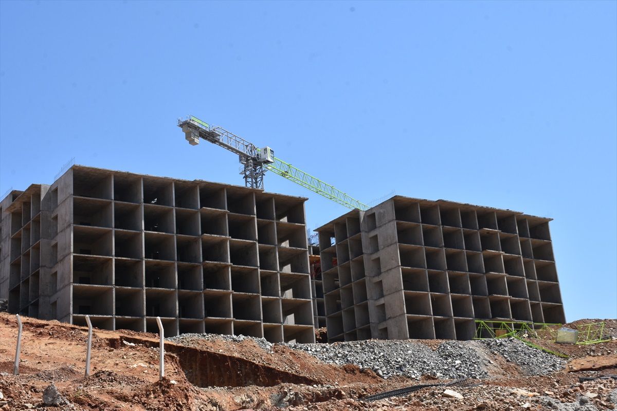Gaziantep Nurdağı'nda Depremzedelere Kalıcı Konutlar İnşa Ediliyor