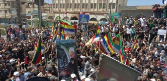 Suriye'nin 7 ilinde Şam yönetimine karşı protestolar düzenlendi
