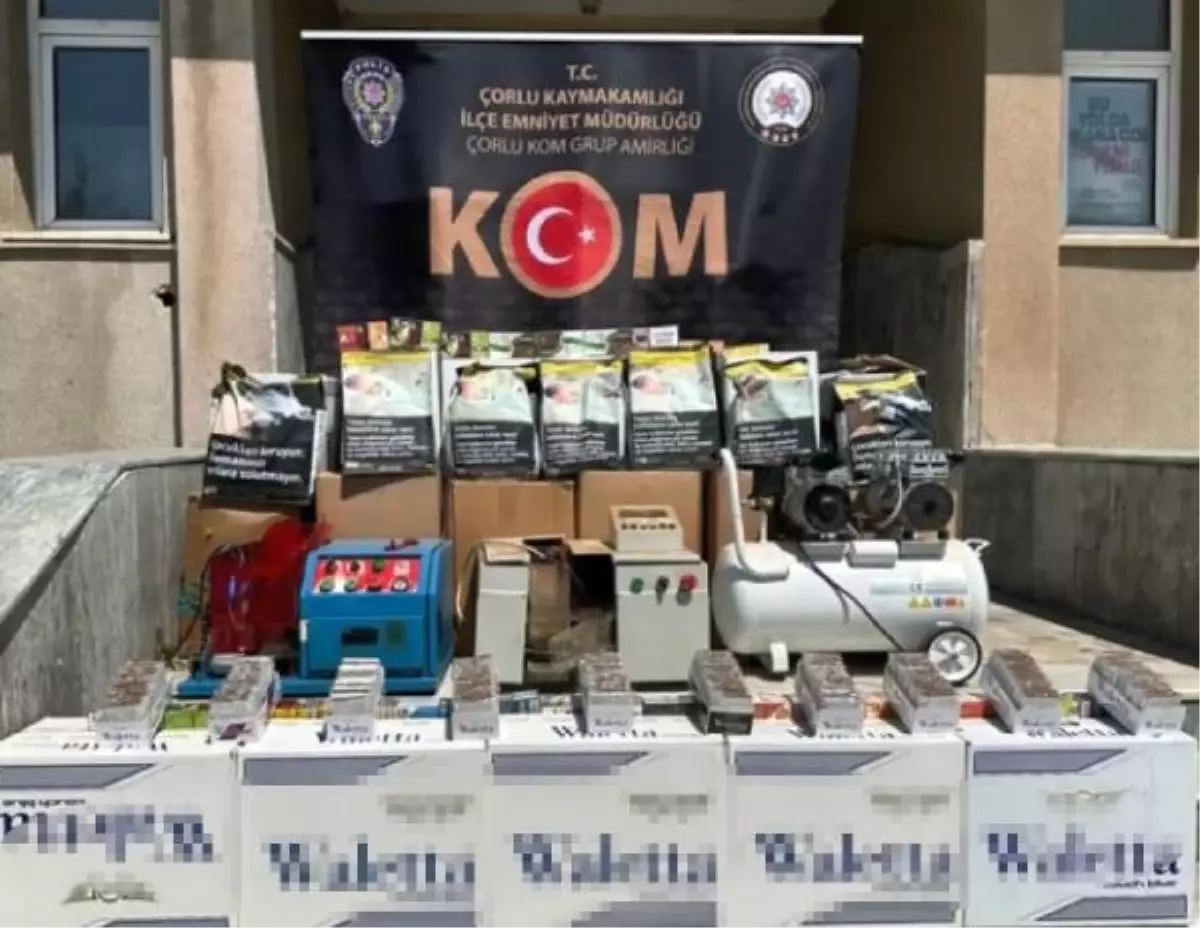 Tekirdağ'da Kaçakçılık Operasyonu: 10 Şüpheli Gözaltına Alındı