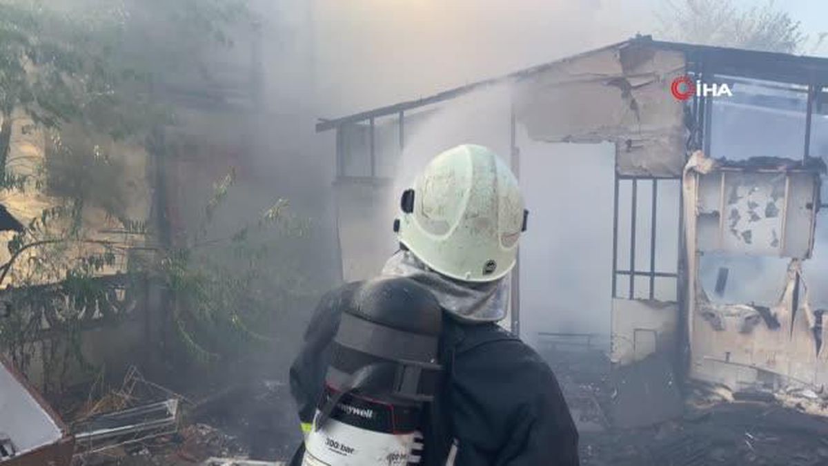 Yükselen alevler itfaiyeyi harekete geçirdi
