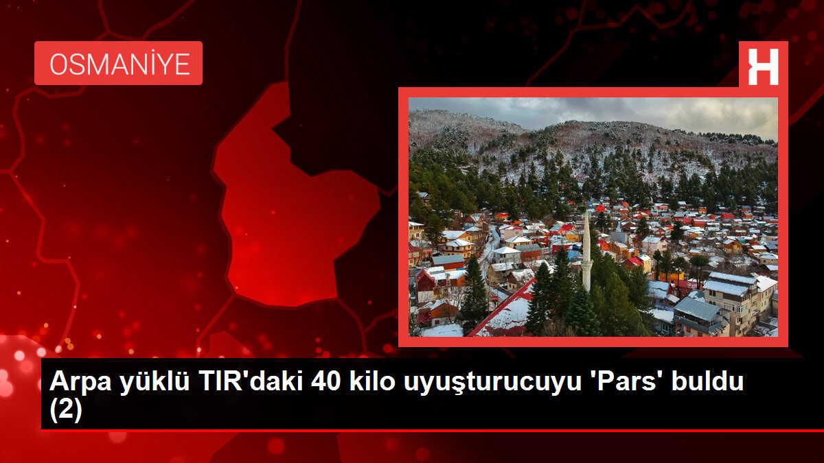 Arpa yüklü TIR'daki 40 kilo uyuşturucuyu 'Pars' buldu (2)