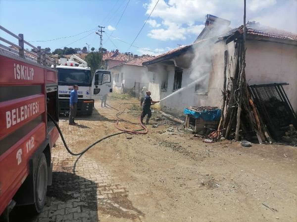 Çorum'da evi yanan kadın ormanda bulundu
