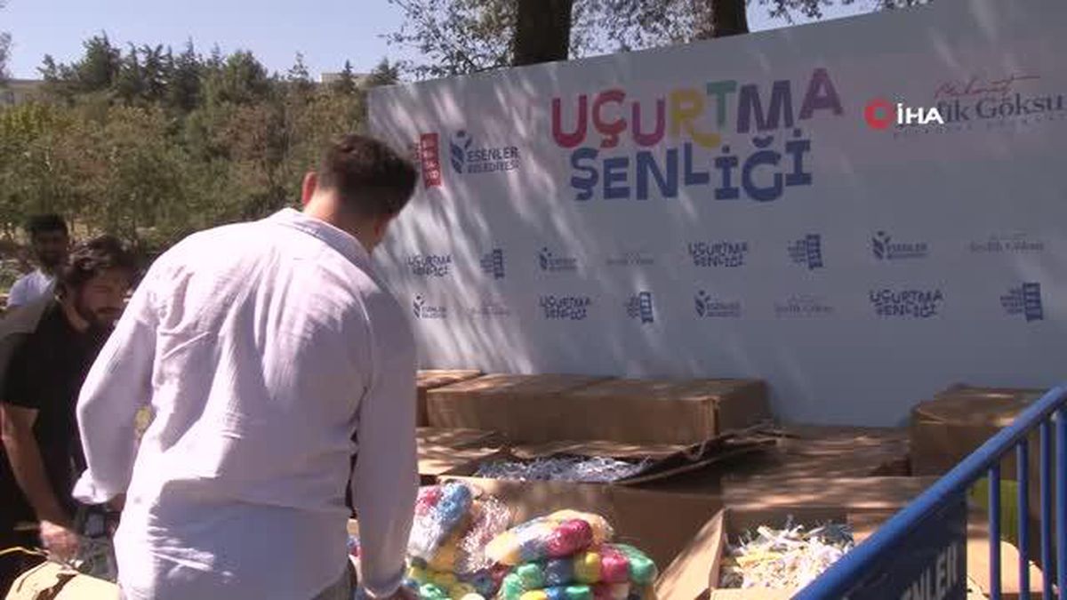 Esenler'de bin çocuğa uçurtma hediye edildi