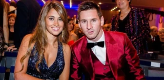 Fıkra gibi olay! Messi'nin eşi başka futbolcuya sarıldı