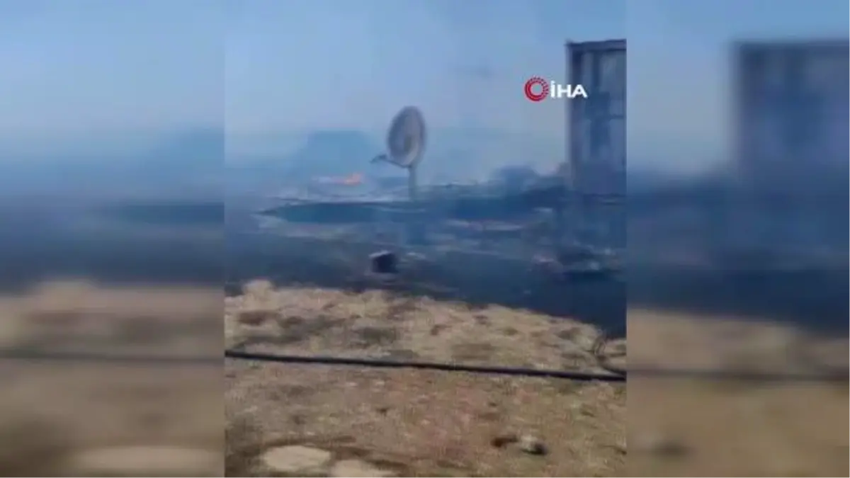 Kırklareli'nde yangın: Ağıl kullanılmaz hale geldi