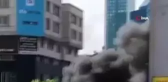 Maslak'ta yangın paniği: Araçlar alev alev yandı