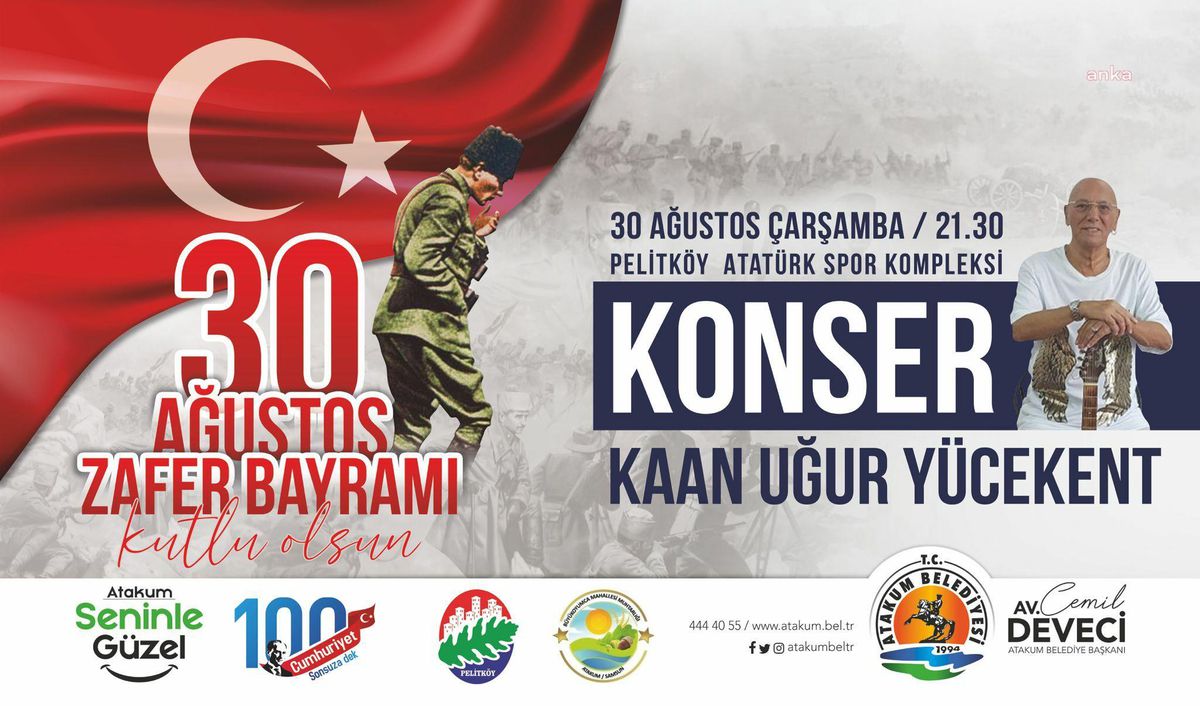 Atakum'da 30 Ağustos Zafer Bayramı Fener Alayı ve Konser Programıyla Kutlanacak