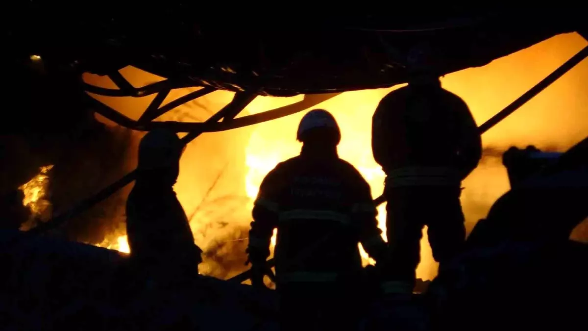 İzmit'teki Geri Dönüşüm Tesisi Yangınla Sarsıldı