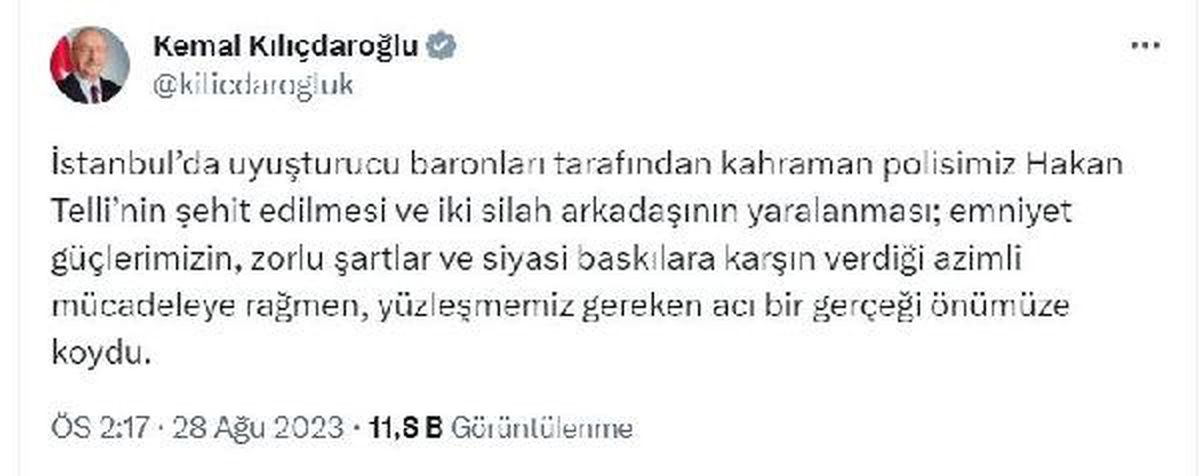 Kılıçdaroğlu: Türkiye Uyuşturucunun Pazarı Haline Geldi