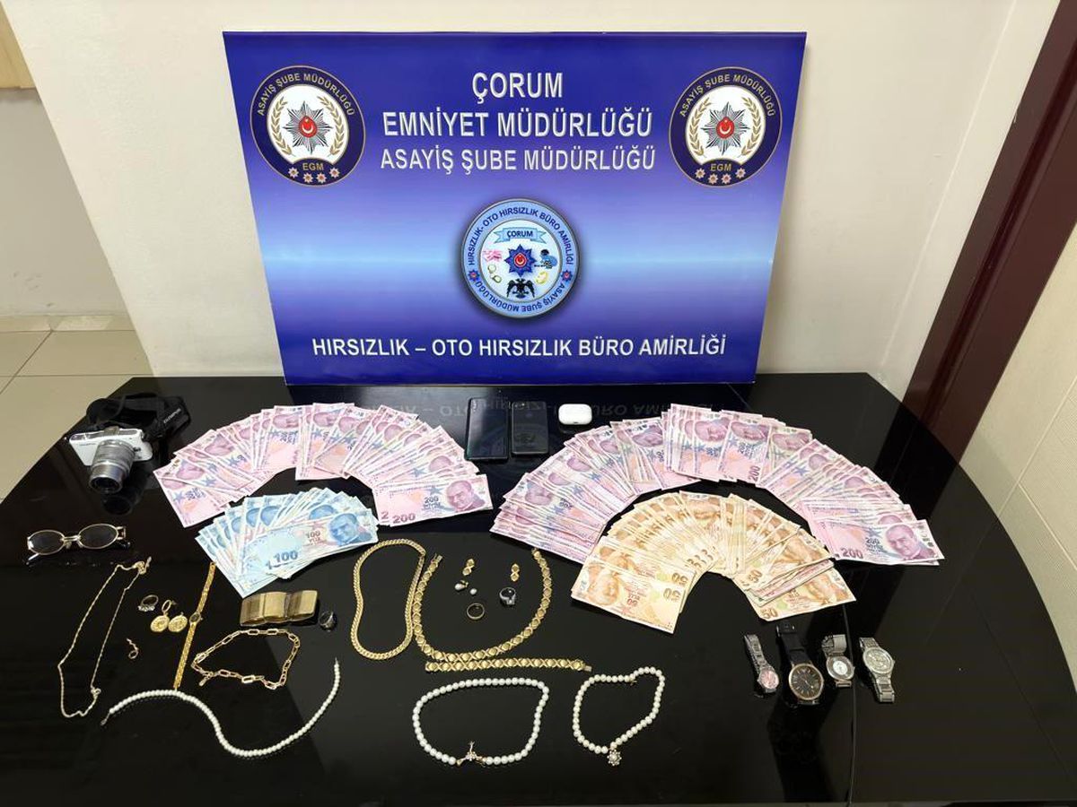 Çorum'da Hırsızlık Şüphelisi Evde Yakalandı